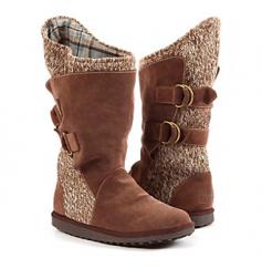 Make a statement with every step you take wearing these women's MUK LUKS Luna buckle boots. In dark beige. SHOE FEATURES Buckle accents Outdoor sole Water resistant SHOE CONSTRUCTION Acrylic and faux-suede upper Fabric lining EVA midsole TPR outsole SHOE DETAILS Round toe Pull-on Padded footbed 11-in. shaft 15-in. circumference Promotional offers available online at Kohls.com may vary from those offered in Kohl's stores. Size: 7. Color: Beige/Khaki. Gender: Female. Age Group: Kids. Pattern: Solid. Material: Acrylic/Fauxsuede.