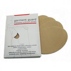 Garment Guard&trade; is a simple, yet revolutionary unisex concept in both beauty and fashion. 100% Breathable Cotton Disposable Discreet Comfortable Garment Guard&trade; is a disposable, self-adhesive, beige or black colored, cotton disc that adheres to the inside of clothing. This creates a barrier between the underarm and the clothing, keeping clothes cleaner and stain-free! Garment Guard&trade; is perfect for: Preventing yellow underarm/ deodorant stains on white shirts Preventing wet marks on shirt underarms Keeping clothe
