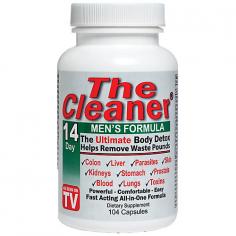 The Ultimate Body Detox - Helps Remove Waste Pounds Colon Liver Parasites Skin Urinary Kidneys Toxins Blood Lungs Stomach Yeast Powerful, Comfortable & Easy, Fast Acting All-In-One Formula The Cleaner(r) is a powerful total internal cleansing support system. It includes organ and parasite cleansing in easy to swallow capsules. After use of The Cleaner(r), clothes may fit loosely in the stomach area due to the elimination of waste. Contains two 7-day detoxes. The Cleaner(r) is fast and powerful yet gentle enough to allow you to travel, work and continue your normal routine. The Cleaner(r) uses vegetable capsules instead of gelatin for those who desire an animal free detox.