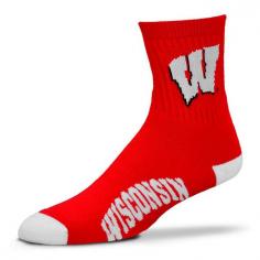 Head to toes. Being a fan means dressing up and down in your favorite team's gear. Why should your feet be left out? So what are you waiting for? Pick up these For Bare Feet Wisconsin Badgers socks right&hellip;NOW! Note: Men shoe size 8-13 order large, women shoe size 6-11 and youth shoe size 5-10 order medium. Product Features Official team logos on the ankle and arch Coordinating heel and toe color Ribbed ankle Fabric & Care Polyester/nylon/spandex/rubber Machine wash Imported Promotional offers available online at Kohls.com may vary from those offered in Kohl's stores. Size: M. Color: Red. Gender: Male. Age Group: Kids. Material: Polyester/Nylon/Spandex.