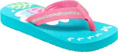 Spring fashion is kicking off as soon as she slips her feet into the Emma 2 flip flop! Textile upper. Slip-on design for quick and easy on and off. Printed EVA footbed. Durable rubber outsole. Imported. Measurements: Weight: 2 ozProduct measurements were taken using size 2-3 Little Kid, width M. Please note that measurements may vary by size.