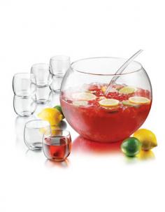 Make up a batch of your favorite punch recipe and enjoy. The Selene punch bowl set is great for holiday entertaining or any party. And with Libbey glassware, you know the quality is outstanding.