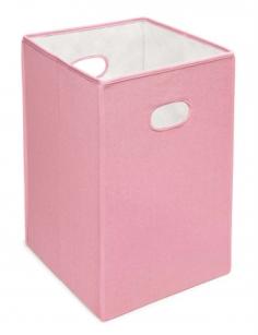 Handy, lightweight, easy to carry around, won't scratch or scuff floors, and folds flat for storage! Tall, fabric covered cube is useful and stylish! Ideal for Baby's room, bedrooms, bathrooms, laundry rooms, dorm rooms, mud rooms, wherever! Can also be used as storage cubes for storing and organizing diapers, clothes, supplies, towels, linens, toys, and more! Use several to create a laundry sorting station. Use them to organize closets, too! Helpful handles on the sides for lifting and carrying. Remove the bottom insert panel and the cube folds flat. Easy to buy a few to keep on hand for occasional use without taking up too much space when they are empty. Soft, fabric covered bottom is gentle on floors - won't scratch! Measures 13.75 inches L x 13.75 inches W x 21.75 inches H. Covered in durable fabric with reinforced binding around all edges. Fabric is a 65% polyester/35% cotton blend and can be spot cleaned with a damp cloth. Do not immerse the hamper in water. Internal panels are made with heavy-duty chipboard. Actual hamper/colors may vary slightly from shown due to continuous product improvement and differences in computer displays.