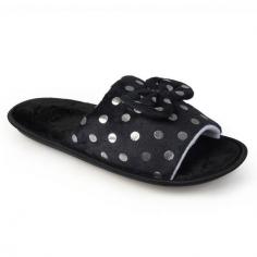 Add an adorable touch to your loungewear with these women's polka-dot slippers from Journee Collection. SHOE FEATURES Slip-on design makes for easy on & off Bow accent SHOE CONSTRUCTION Faux-fur upper & lining Rubber outsole SHOE DETAILS Open toe Silp-on Padded footbed Promotional offers available online at Kohls.com may vary from those offered in Kohl's stores. Size: 6/7. Color: Black. Gender: Female. Age Group: Kids. Pattern: Polka Dot. Material: Rubber/Fauxfur.