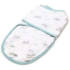 For countless generations, mothers have swaddled and cared for their children with natural muslin. aden + anais simplifies this tradition with the easy swaddle. Made of 100% cotton muslin and snaps, the easy swaddle helps create the perfect swaddle for a perfect night's sleep. Fits babies 14-20 pounds or 23-28.
