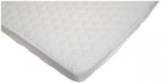 The American Baby Company Waterproof Quilted Mini Crib Mattress Pad can help protect your baby from household allergens. This mattress pad is made using cotton and polyester, which keeps it soft as well as durable for several years to come. It sports.