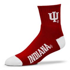 Head to toes. Being a fan means dressing up and down in your favorite team's gear. Why should your feet be left out? So what are you waiting for? Pick up these For Bare Feet Indiana Hoosiers socks right&hellip;NOW! Note: Men shoe size 8-13 order large, women shoe size 6-11 and youth shoe size 5-10 order medium. Product Features Official team logos on the ankle and arch Coordinating heel and toe color Ribbed ankle Fabric & Care Polyester/nylon/spandex/rubber Machine wash Imported Promotional offers available online at Kohls.com may vary from those offered in Kohl's stores. Size: M. Color: Red. Gender: Male. Age Group: Kids. Material: Polyester/Nylon/Spandex.