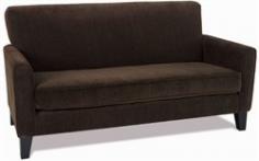 Make a bold statement with this attractive and functional contemporary Sierra Loveseat that blends a traditional style with a velvety feel. Fully outfitted with high-performance Easy-Care fabric and solid wood legs, this piece lets you prop your feet up and relax in style. Perfect for a home decorated with a transitional or contemporary style, it provides just right amount of a hip and happening feel that will leave a lasting impression on any guests that enter your abode. The texture and feel of this attractive piece adds to your home's design story and enriching your home's comfort as well as visual appeal. This loveseat is certain to add a boost your home's warmth and décor.
