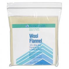 Home Health Wool Flannel Large Size Description: Wool Flannel, 100% white wool flannel for use in castor oil packs. Contains no synthetics Extra thick weave Reusable many times Complete instructions included Wool Flannel is used in the preparation and use of castor oil packs. Usage: Fold the wool flannel in two to four thicknesses to a size large enough to cover the body area involved. For abdominal application, the folded cloth should measure about 10 inches. Free Of No synthetics Disclaimer These statements have not been evaluated by the FDA. These products are not intended to diagnose, treat, cure, or prevent any disease. Home Health Wool Flannel Large Size Directions Fold the Wool Flannel in two to four thicknesses to a size large enough to cover the body area involved. For abdominal application, the folded cloth should measure about 10 inches in width and 12 inches in length. Pour castor oil into the flannel. Cloth should be saturated but not dripping. Apply saturated cloth to the body area planned for treatment. 100% white wool flannel.