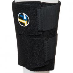 The Pro-Tec&trade; Shin Splint Compression Wrap alleviates the pain and discomfort associated with shin splints. The Shin Splint Compression Wrap applies gentle pressure on soft tissue next to the tibia (shin bone), helping prevent additional tearing of the soft tissue away from the tibia. Compression not only reduces additional damage, it alleviates pain and enhances the healing process. In addition, targeted pressure will absorb stress to the tibia. The Cool Max covered felt compression strip provides additional support and comfort. Hook and loop tabs allow you to customize your fit for the most targeted compression specific to your body and its needs. Medial Tibial Stress Syndrome is the most abundant form of shin splints. Because Medial Tibial Stress Sydrome occurs in the lower 1/3rd region of the tibia, it is important to target that region. The Shin Splint Compression Wrap's contoured design focuses compression on the soft tissue next to the tibia (where you need it) and keeps pressure off of the calf (where you don't need it). It can also be worn over the upper portion of the tibia to alleviate symptoms of Anterior Shin Splints.