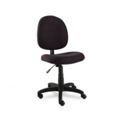 Essentia Series Swivel Task Chair Acrylic Black Contoured seat and back provide added comfort for long hours at your desk. Features pneumatic seat adjustment and rotates a full 360Â&deg; in either direction for ease of motion. Black five-star base with casters. Durable 100% acrylic upholstery. Optional Arms sold and shipped separately. Recommended Applications: General Office & Task; Seat/Back Color: Black; Arms Included: No; Pneumatic Seat Height Adjustment: Yes.