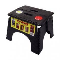 Durable 9-inch folding step stool Constructed from sturdy plastic with skid resistant top Weight capacity: 300 lbs. Available in black blue green red white and yellow Overall dimensions: 9L x 13.5W x 11.5 inches. Even a compact stool can raise you up to bold new heights! The B and R Plastics 9 in. EZ Foldz Step Stool makes it easy to reach any cupboard paint the ceiling clean a fan or help your kids reach the sink to brush their teeth. It folds easily for convenient space-saving storage and features a handle for comfortable carrying. Constructed of sturdy plastic with a skid resistant surface the B and R Plastics 9 in. EZ Foldz Step Stool is highly durable and above all else: reliable. Choose from a variety of finishes including black blue green red white and yellow and match your stool to your home decor. Measures 9L x 13.5W x 11.5H inches. About B & R Plastics IncB & R Plastics Inc is a privately owned company based out of Denver Colorado. These expert mold makers have been in the trade since 1982 their skills have only improved with time. There isn't a form of molding that they haven't touched; medical injection molding ceramics automotive and more are all second nature to this crew. Their innovative designs and affordable prices have made B & R Plastics a name customers can depend on for all of their plastic needs. Color: Black.