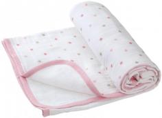 IFBLANK(aden + anais Stroller Blanket Whether it's a brisk walk in the park or just a stroll through a store, baby stays snug and warm with this stroller blanket. Made of two layers of cotton muslin, a soft, breathable fabric, these blankets are large enough to fit over any stroller, yet make great swaddles, burp cloths, nursing covers and tummy-time blankets too! Dimensions: 44" x 44" Product Weight: 9.6 ounces, aden by aden + anais Stroller Blanket - Oh Girls!)