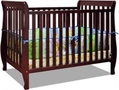 Athena Naomi 4-in-1 Convertible Crib, Cherry: Guardrail included for toddler bed conversion This cherry convertible crib can be converted from a crib to a day bed, toddler bed or a full-size bed Made from solid wood Non-toxic, easy-care finish Thick slats for extra sturdiness 4-level mattress support positions Assembly required This 4-in-1 convertible crib meets or exceeds all US safety standards JPMA certified Product dimensions: 57"L x 38"W x 29"H Bedding not included Age Range: birth and up 50-lb maximum weight capacity Mattress sold separately. See our assortment of crib mattresses. Questions about product recalls? Items that are a part of a recall are removed from the Walmart.com site, and are no longer available for purchase. These items include Walmart.com items only, not those of Marketplace sellers. Customers who have purchased a recalled item will be notified by email or by letter sent to the address given at the time of purchase. For complete recall information, go to Walmart Recalls. See all cribs on Walmart.com. Shop cribs including convertible cribs and crib mattresses. Save money. Live better.