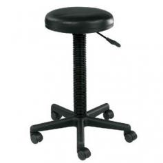 Has a swivel feature pneumatic and height control. Perfect component for any home or office work area that needs drafting height. Stable 22 in. diameter and 5-star base on hooded casters. Has an adjustable height between 18 in. and 26 in. 13 in. Diameter seat is made of super soft molded foam. Molded foam seat. Versatile. No assembly required Get headed in the right direction with this compact, comfortable, ultra portable stool. Perfect for your busy work or school environment, it has a pneumatic lift and padded, upholstered seat for added support. Functional stool gives you supreme value at the right price.