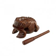 NINO Wood Frogs by Meinl have gained an enormous popularity over the last few years. With an authentic "ribbit" sound which created by scratching the wooden beater on the frog's back and a natural muffle by plugging the frog's mouth with a thumb, this instrument is great fun for children and adults. Creates original "ribbit" sound
