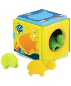 Both you and your little one will fall in love with the adorable Skip Hop Turtle Island Playset Bath Toy. The soft foam box unfolds into a floating island hangout for 3 water-squirting turtles. Fun for both baby baths and kids' baths, this charming water toy makes washing up a fun adventure. Ages 18-months and up. Tested to meet or exceed ASTM, CPSIA, EN71 and applicable safety standards. Skip Hop is a New York City-based designer that creates fun, practical baby products and donates a portion of all its profits to charities benefitting parents and children. Color: Multi. Gender: Unisex.
