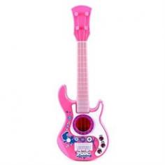 Rock 'n Roll Musician Battery Operated Children's Kid's Toy Guitar w/ Lights, Sounds-Perfect for your Little Rock Star-Real Steel Guitar Strings-Requires 3 AA Batteries to run (not included)-Approx. Length: 17.5