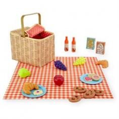Now you can go on your very own picnic with your little one! The Just Like Home Picnic Basket lets you carry all of your edibles with you in a cute little basket. With over 30 realistic pieces, including a picnic blanket, this exclusive set is packed with lots of playtime! Great for ages 3 and up! Serve up some fun with: 2 bunch of grapes 2 croissants 2 drink bottles 2 plates 2 play boxes 4 cookies 4 pretzels Apple Blanket Pear Picnic basket CAUTION: Wash all food/drink playthings thoroughly, before use. Not dishwasher, oven or microwave safe. WARNING! Not suitable for children under 3 years. Small parts. Choking hazard. Remove all packaging before giving to your child. Toys'R'Us exclusive Just Like Home pretend play kitchens, grocery and restaurant toy play sets give your kids everything they need to become the next great celebrity or reality show super chef! Great for boys or girls, Just Like Home realistic looking and sounding play kitchen and restaurant toy cookware sets that have the look and feel of what the pros use at the great values you come to expect with Toys'R'Us. Kids can shop and cook along with mom and dad to prepare pretend play meals, create their very own bistro and perform the all-important clean-up! Click here to check out even more exclusive Just Like Home items! Be sure to visit our Toys'R'Us Exclusive Brand Store for superior toys, games and more.