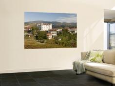 Giant Art Print decor by Richard Nebesky. Vineyards; Dobrovo Castle and Town in Goriska Brdy Wine Region; and other oversized products; laminated oversized art; oversized art subjects wall art; posters; and prints for home wall coverings are available.