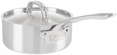 Viking's Professional 5-ply stainless steel cookware line provides commercial grade quality for in-home use. With an elegant satin finish and five layers of metal, this premium line of cookware is specially handcrafted in the USA. Fitted with stay-cool ergonomic handles, making the cookware more comfortable to hold and maneuver; and backed by a lifetime warranty, Viking cookware will help you produce restaurant quality results at home. Discover the benefits of 5-ply stainless steel cookware5-ply construction maximizes heat transfer and reduces energy usage, features that enable Viking cookware to deliver superior cooking performance. Each layer of metal is carefully selected for optimum performance and efficiency. The exterior layer is a magnetic stainless steel that makes the cookware suitable for induction stovetops. The next layer of aluminum alloy bonds to the middle layer, which is pure 3004 aluminum. The fourth layer is an aluminum alloy bonded to the interior 18/10 high-grade stainless steel. Together, these five layers work in unison to transfer heat quickly and evenly while using less energy to achieve desired cooking temperatures. The middle layer of pure aluminum is the key ingredient to the efficiency of this cookware as aluminum is one of the most conductive metals used in cooking. The aluminum core will transfer the heat evenly through both the bottom and sides of the pan, maximizing the utility of all of the cooking surfaces. The non-reactive and non-porous inner layer of stainless steel combines with the efficiency of the core to make an ideal cooking surface that is easy to clean and sanitize. The 5-ply construction makes this cookware stove, oven and grill friendly. Features: Handcrafted in the USA. Durable 18/10 stainless steel exterior sandwiches an aluminum core for superior heat transfer. Can be used on any cooking surface, including induction. Ergonomically designed cast stainless steel handles provide a comfortable and secure grip. Commercial grade r