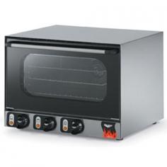 Vollraths Cayenne Half Size Countertop Convection Oven (40703) is a no-muss, no-fuss solution for offering fresh baked foods in your foodservice operation. Convection Ovens like the Cayenne 40703 cut down on baking times on items such as dough products, cakes, pastries and even pre-made frozen food products due to uniform convection heat and the efficiency it provides. The Cayenne Countertop Convection Oven (40703) from Vollrath features a durable stainless steel construction plus a cool-to-the touch door and exterior surface. The oven door is easy to remove and interior corners are strategically coved to make cleaning easier. The Vollrath Convection Oven (40703) accommodates three half-size sheet pans and features a broil function for grilling, roasting and browning capabilities. The Vollrath Cayenne Convection Oven (40703) has a compact, portable design that makes it perfect catering applications.