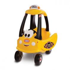 Fun taxi kids will love to take for a spin. Tall enough for parent-controlled push rides. High seat back, functioning door, and working horn. Microphone with 4 city sounds. Requires (2) AA batteries for microphone (not included). Dimensions: 29.5L x 16.5W x 34H in. About Little TikesFounded in 1970, the Little Tikes Company is a multi-national manufacturer and marketer of high-quality, innovative children's products. They manufacture a wide variety of product categories for young children, including infant toys, popular sports, play trucks, ride-on toys, sandboxes, activity gyms and climbers, slides, pre-school development, role-play toys, creative arts, and juvenile furniture. Their products are known for providing durable, imaginative, and active fun. In November of 2006, Little Tikes became a part of MGA Entertainment. MGA Entertainment is a leader in the revolution of family entertainment. Little Tikes services the United States from its headquarters and manufacturing facility in Hudson, Ohio, but also operates several manufacturing and distribution centers in Europe and Asia.