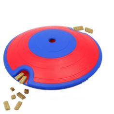 The Treat Maze is a brightly colored fun interactive treat dispenser that is great for occupying and stimulating dogs of all ages and sizes. Hidded inside the toy is a complex maze structure through which the treats need to pass. Treats are placed in the hole at the top of the toy and have to move through the maze to be released.
