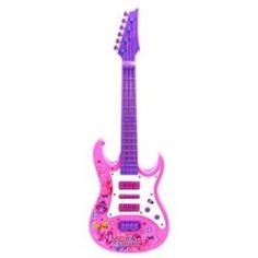 Rock 'n Roll Butterfly Battery Operated Children's Kid's Toy Guitar-Perfect for your Little Rock Star-Includes Removable Shoulder Strap-Requires 3 AA Batteries to run (not included)-Approx. Length: 21