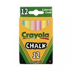 Non-toxic. Colored chalk sticks. Crayola chalkboard chalk is strong and therefore less likely to break. Each stick provides consistent color throughout the stick. Have fun with chalk! Use chalk on construction paper, cardboard boxes and paper bags to create games, puppets, masks and much more! Safety Information: ACMI - AP: Arts & Creative Materials Institute Certified. Conforms to ASTM D 4236. All Crayola art materials are non-toxic. Made in China.