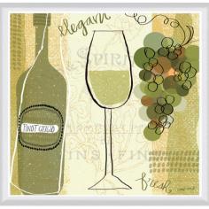 DREE1919: Features: -Vineyard collection. -Gallery wrapped giclee canvas on wooden stretcher bars. -Decorative plastic frame. -Wipe clean with dry soft cloth. -Made in the USA. Country of Manufacture: -United States. Subject: -Food and beverage. Gender: -Unisex/Both. Style: -Contemporary. Time Period: -Contemporary. Medium: -Giclee printed. Product Type: -Print of painting. Region: -North America. Primary Art Material: -Canvas. Color: -Cream/Blue. Size 12 H x 12 W x 1.5 D - Size: -Mini 17 and under. Size 24 H x 24 W x 1.5 D - Size: -Small 18-24. Size 36 H x 36 W x 1.5 D - Size: -Large 33-40. Dimensions: Size 12 H x 12 W x 1.5 D - Overall Height - Top to Bottom: -12. Size 12 H x 12 W x 1.5 D - Overall Width - Side to Side: -12. Size 12 H x 12 W x 1.5 D - Overall Depth - Front to Back: -1.5. Size 24 H x 24 W x 1.5 D - Overall Height - Top to Bottom: -24. Size 24 H x 24 W x 1.5 D - Overall Width - Side to Side: -24. Size 24 H x 24 W x 1.5 D - Overall Depth - Front to Back: -1.5. Size 36 H x 36 W x 1.5 D - Overall Height - Top to Bottom: -36. Size 36 H x 36 W x 1.5 D - Overall Width - Side to Side: -36. Size 36 H x 36 W x 1.5 D - Overall Depth - Front to Back: -1.5.