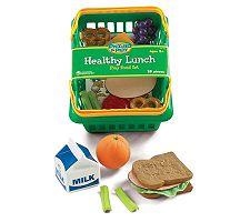 Give your child a taste of a healthy lifestyle with this pretend and play healthy lunch set from Learning Resources. PRODUCT FEATURES Food is realistic looking & life-sized Great for role playing & developing language WHAT'S INCLUDED 2 slices of wheat bread 2 slices of turkey Lettuce Tomato Cheese 4 celery sticks 2 pretzels Grapes & orange Milk Shopping basket PRODUCT DETAILS 10.75H x 5.25W x 8.5D (shopping basket) Ages 3 & up Wipe clean Model no. LER7291 Promotional offers available online at Kohls.com may vary from those offered in Kohl's stores. Size: One Size. Color: Tomato/Orange/Wheat. Gender: Unisex. Age Group: Kids.