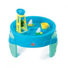 Kids will love splashing up hours of outdoor fun with the Step2 WaterWheel play table. It has 2 separate sections designed to act as moats, canals or lakes and holds up to 4 gallons water. This kids' water play table comes with a 4-piece accessory set that has a cup, 2 sailboats and a waterwheel tower. When water is poured into the wide funnel on the tower, it makes the waterwheel spin. The elevated design of the Step2 water activity table puts all of the fun within easy reach for standing children. Up to 3 children can fit around the table at once to develop both motor and social skills. This kids' activity table requires simple. Gender: Unisex.