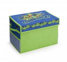 Radical toy box dude! Perfect for the young and young at heart, this Ninja Turtle Fabric Toy Box features your boy's favorite Turtles, and pops up, ready to be filled whenever needed, then easily collapses when not in use. Recommended for ages 3-6. Heroes in a half shell, TURTLE POWER! Your favorite heroes are here at your favorite store. Find all your turtle needs in our Teenage Mutant Ninja Turtles Shop!