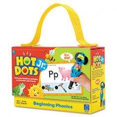 Getting ready for school has never been this much fun with Hot Dots Jr. Cards - Beginning Phonics! Hot Dots Jr. card sets teach children all they need for academic success. Cards can be used alone as traditional flash cards, or when used with? Ace?'the Talking, Teaching Dog or? Kat?'the Talking, Teaching Kitty (both sold separately), fun lights and encouraging sounds guide children through cute, colorful lessons. Set includes 36 double-sided cards 72 early learning activities.