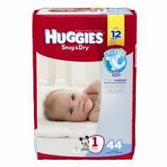 With Leak Lock&Reg; Fits Babies Up To 14 Lbs Unlike Other Brands, Huggies&Reg; Snug & Dry Diapers Have A Snugfit* Waistband & Unique Tabs For A Secure Fit A Unique Layer To Lock Wetness Away & Help Keep Your Baby Dry Only Huggies Snug & Dry Diapers Have A Surefit* Design For Up To 12 Hours Of Leakage Protection Snugfit* Waistband & A Now More Flexible Absorbent Pad Move With Your Baby's Twists & Turns Trusted Leak Lock System With Quick-Absorbing Layers & Long-Lasting Core To Lock In Wetness New Softer Outer Cover With Adorable Mickey & Friends Disney&Reg; Designs Huggies Diapers Contain Mild Cosmetic Ingredients To Help Keep Skin Soft And Healthy Looking: Petrolatum, Ozokerite. Huggies Snug & Dry Diapers Offer Protection You Can Count On, So You Can Focus On All Your Little One's Daily Adventures. Plus, They Also Come With The Trusted Leakage Protection Of The Leak Lock System. 1-800-544-1847 Made In The Usa Packaging May Vary From Image Shown.