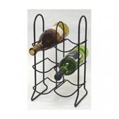 Durable metal construction Features a black finish Simple and stylish design to complement your decor Holds up to 8 bottles of your favorite vintages4- 6- and 8-bottle options available. Fine wine storage has never been easier. The versatile Spectrum Townhouse Black Wine Rack is available in several different sizes to suit your needs. Each level of this sturdy rack will hold up to two bottles of your favorite wines. Made of metal and finished in sleek black this rack can be used either on the floor or as a countertop display. Choose 4 6 or 8 bottle wine rack options. Dimensions:4-bottle: 8W x 6.63D x 12.63H inches6-bottle: 8W x 6.63D x 15H inches8-bottle: 8W x 6.63D x 16.38H inches About Spectrum Diversified DesignsSpectrum Diversified Designs based out of Cleveland Ohio operates out of a 130 000 square foot distribution center and provides services to nearly every continent on the globe. With a specialized team of experts in art design and logistics Spectrum consistently provides top-quality products that are functional attractive and cost-effective. Spectrum is dedicated to providing you with only the best in home accessories. From the kitchen to the bath and all in between you'll find exactly what you need for all of your home needs. The possibilities are endless.