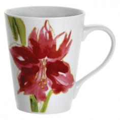 Crafted of porcelain. Amaryllis pattern. Holiday floral motif. Dishwasher- and microwave-safe. Capacity: 11 ounces. Perfect for holiday-scented teas, or maybe a little Irish coffee, the Paula Deen Signature Dinnerware Amaryllis Collection Mugs will have you in a festive mood no matter the drink choice. The porcelain mugs are a full 11-ounce capacity (plenty of room for whipped cream on your cocoa) and are microwave- and dishwasher-safe for convenience. The watercolor inspired design is bursting with Southern charm. Gather around the fire or the kitchen table for a warm mug of goodwill and cheer. About Paula DeenSouthern cooking queen Paula Deen is known to millions as a popular TV show cooking host on the Food Network, as well as a bestselling author. The Georgia native parlayed a home-based meal delivery service into her successful Lady and Sons restaurant in Savannah, Ga. In 2008, Deen partnered with Meyer Corporation to launch a line of signature cookware, bakeware, kitchen tools, and accessories, which are used by home cooks everywhere.