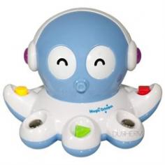 Cute, musical octopus toy! Great new baby, child's birthday, or holiday gift idea! Kids will have lots of fun making merry music with the Magic Octopus! Kids are always interested in the environment around them. Toys with bright colors always catch their attention. This octopus toy provides a happy environment with 15 different songs with buttons that will certainly bring the kids with a pleasant moment. The magic octopus needs more than 2 players. Each player presses a button, meanwhile using the other hand to touch the other player's skin, for example hand. The magic octopus will play a very wonderful melody. 2-6 players can play together. Requirements: 2xAA batteries (not included)