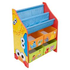 DEL1443: Features: -2 Top tiers can hold books and or magazines or can be used for displaying-Medium sized bins perfect for storing-Perfect for keeping your little ones toys and reading materials organized in style. Includes: -Includes book and toy organizer. Assembly Instructions: -Assembly required.