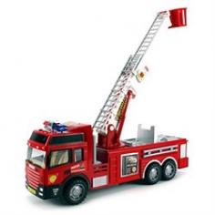 Best Fire Rescue Children's Kid's Friction Toy Truck-Rear Crane can Rotate and Extend Up to Approx. 13 High-High Gloss Paint Job-Approx. Dimensions, Length: 12, Width: 3.5, Height: 4.5