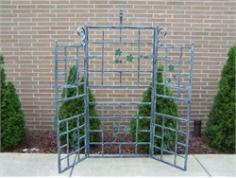 Oakland Living - Trellises - 5146VGY - About This Product: Our trellis are the perfect edition to any setting. Adds beauty and style with functionality to any back yard or garden. Ideal for any climbing plant or vine. Constructed of durable cast iron. Features a hardened powder coat finish for years of beauty. About the Oakland Vineyards Collection: The Oakland vineyard collection is perfect for fruit and wine lovers alike. Each piece is adorned with twisty grape vines and ripe clusters of grapes. The attractive grape vines will add beauty and style to any outdoor patio garden setting. Each piece is hand cast and finished for the highest quality possible. Hardened powder coat finish in verdi grey for years of beauty Easy to follow assembly instructions and product care information No hardware needed for assembly or use Fade, chip and crack resistant Some assembly required1 Year limited manufacturers warranty Construction material: tubular iron Specifications: Overall product dimensions: 71 H x 71 W x 1 DOverall product weight: 44 lbs.