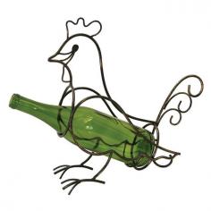 Add a touch of farm decor to your home with this Boston Warehouse rooster wine bottle holder. Product Features: Rooster design offers country charm. Design holds one wine bottle. Metal construction ensures durability. Product Details: 12.2"H x 11.5"W x 4.3"D Holds 1 wine bottle Metal Spot clean Promotional offers available online at Kohls.com may vary from those offered in Kohl's stores. Size: One Size. Color: Black. Gender: Unisex. Age Group: Adult.