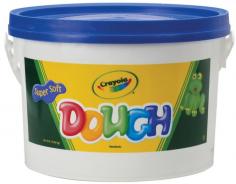 Specially developed for early learning the dough has a soft texture and vivid colors. Allows young children to create and recreate imaginative forms and simple objects. Crumble free for less mess. Sturdy airtight storage bucket keeps dough soft and ready for use. Clay/Pottery Type: N/A; Color(s): Blue; Age Recommendation: Ages 5 and Under; Assortment: N/A.