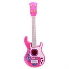 Dream Dazzler Musician Battery Operated Children's Kid's Toy Guitar w/ Lights, Sounds-Perfect for your Little Rock Star-Real Steel Guitar Strings-Requires 3 AA Batteries to run (not included)-Approx. Length: 20