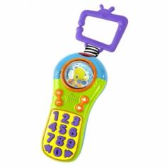 Baby will stay engaged by the lights and sounds of this colorful and friendly Bright Starts Click & Giggle remote. PRODUCT FEATURES Large, easy-to-press buttons 25+ melodies, numbers & silly sounds Spinning roller ball Clip for easy attachment to strollers, cribs & carriers PRODUCT DETAILS Ages 3 months & up Uses 2 AAA batteries (included) Promotional offers available online at Kohls.com may vary from those offered in Kohl's stores. Size: One Size. Gender: Unisex. Age Group: Infant.