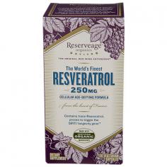 ReserveAge Organics Resveratrol 250 mg. - 120 Vegetarian Capsules ReserveAge Organics Resveratrol 250 mg. is the most potent and powerful blend; combining ReserveAge's organic French red-wine grapes direct from their French vineyards organic US Muscadine grapes and wild crafted natural Polygonum cuspidatum root extract. Use ReserveAge Organics Resveratrol 250 mg, a powerful, rejuvenating blend with increased resveratrol levels, to maximize your health benefits and reserve your youth naturally. ReserveAge is commited to the extension of youth - naturally! ReserveAge's innovative, youth-preserving formulas are designed to provide optimal health and wellness. Advanced technologies and premium ingredients from around the globe offer high-quality products without the use of unnecessary fillers and additives. Inspired by nature, committed to science. welcome to the ReserveAge way. BioCell Collage II: A patented complex designed to increase collagen in your skin. Collagen, the most integral part of the skin's fabric, naturally forms a mesh-like structure that helps support new cellular growth. Collagen is the most abundant protein found in the skin, and as we age, our production of collagen declines. Collagen Booster ensures that your skin has the best chance to restore itself so that it looks and feels its most radiant. Hyaluronic Acid: A naturally occurring substance in your skin that provides fullness and elasticity, re-signaling your skin to perform like it did when it was younger. Resveratrol: An active polyphenol found in the skins, seeds and stems of grapes, has been proven in studies to be the element in red wine which increases cellular productivity and longevity, leading to a longer and healthier life.