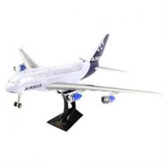 International Airbus A388 Children's Kid's Battery Operated Toy Plane-Comes with Plane Display Stand! Bright Flashing Lights and Sounds-On/Off Switch to Turn Off Lights and Sounds-Length: 21.5 Wingspan: 24 Height: 7-Requires 4 AG13 Batteries (Included)