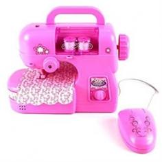 Fabulous Lady Pretend Play Children's Kid's Battery Operated Toy Sewing Machine Play Set-Perfect for your Little One-Sewing Machine Features Up and Down Sewing Action with Thread, Handwheel, Controller-Machine requires 3 AA Batteries to run (Not Included)