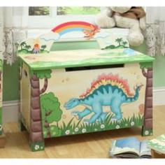 This Teamson Dinosaur toy chest is great for kids who are into their dinosaurs. It also doubles as a bench when the lid is closed. Dimensions: L: 81cm x H: 70. 5cm x W: 40cm About Teamson: US based designers and manufacturers of Nursery Furniture and Toys, Teamson, have a large range of colourful furniture for your baby or toddler. The furniture ranges include the Alphabet, Sunny Safari, Magic Garden and Crackle Finished collections. All of Teamson's creations for children are painted by hand by their talented artists, so no two are exactly alike. Teamson nursery furniture offers tables, chairs, toy boxes, bookshelves, potty chairs and lots of other good things for the nursery. The toys include the very nice collection of children's play castles.